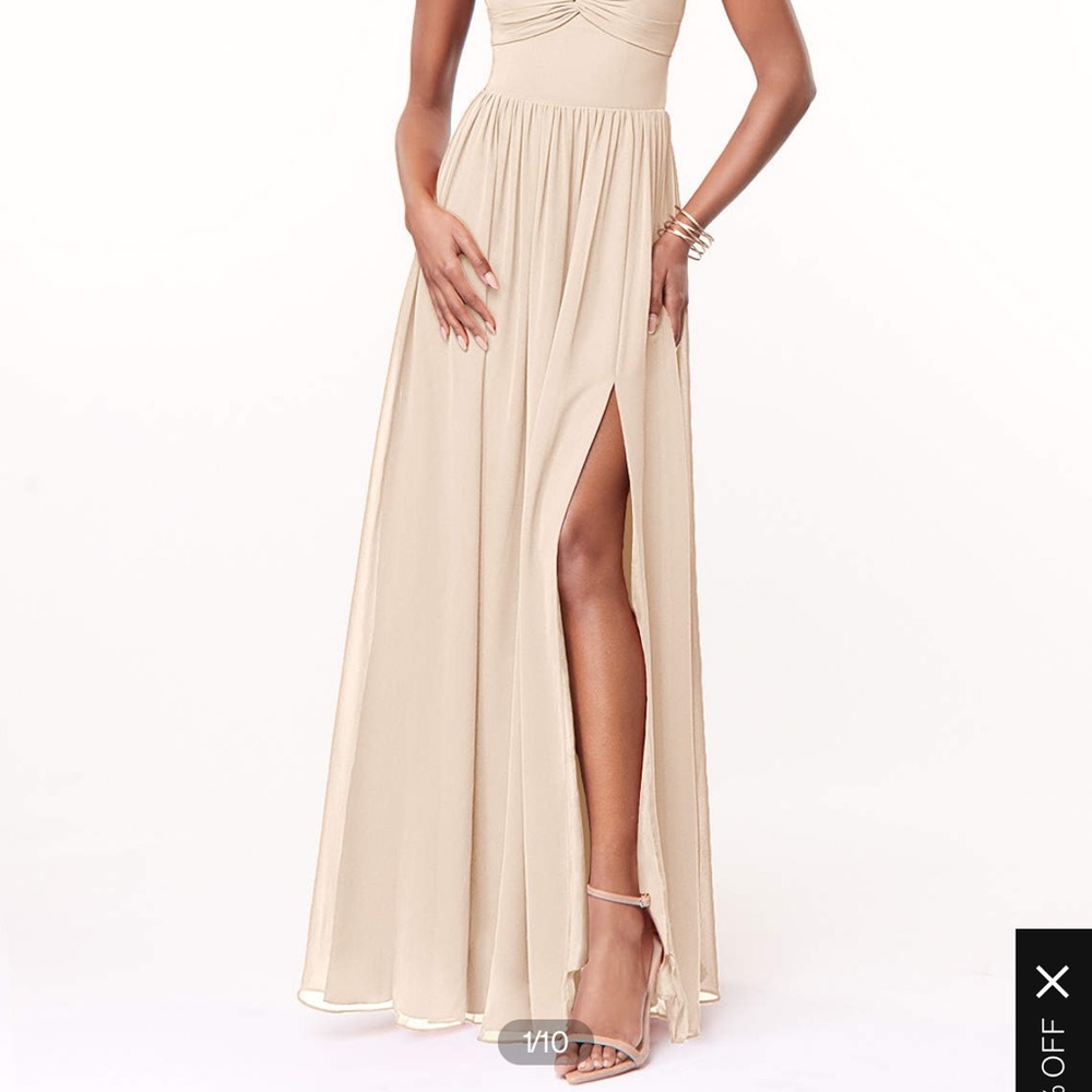 Brand New Azazie Bridesmaid Dress- White Alablaster size A4